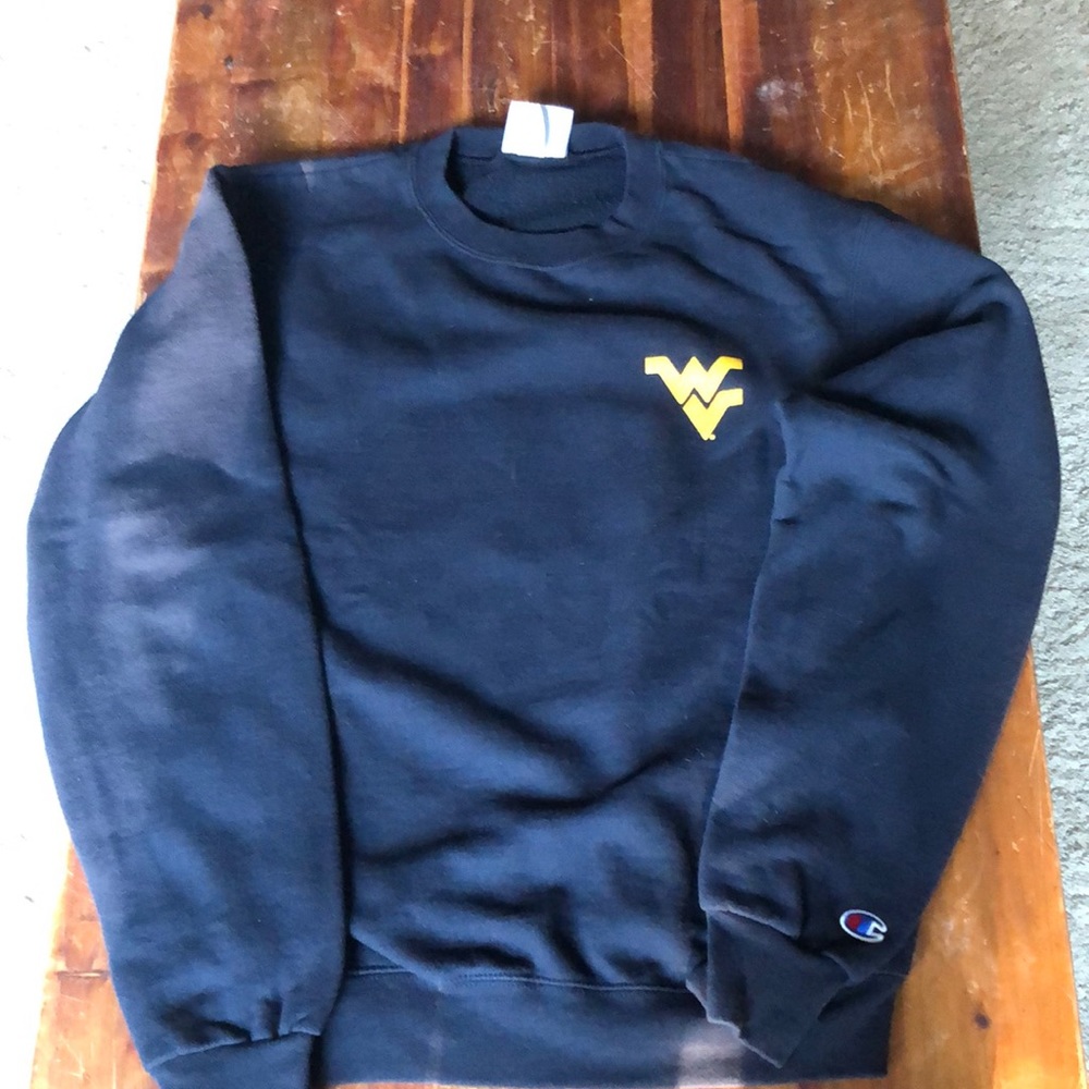 EUC Navy WVU West Virginia University sweatshirt